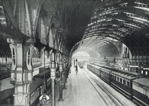 Paddington Station, algemeen overzicht van de perrons door English Photographer
