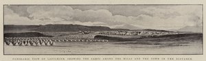 Panoramisch Uitzicht op Ladysmith, met de Kampen tussen de Heuvels en de Stad in de Verte door English Photographer