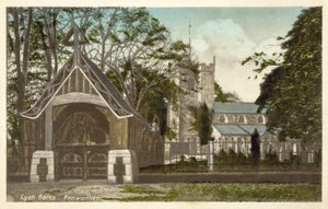 Penwortham kerk en lijkpoorten door English Photographer
