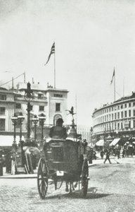 Piccadilly Circus, Westminster: richting Regent Street, 1890 door English Photographer