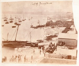 Haven van Zanzibar, uit een album van Henry Morton Stanley door English Photographer