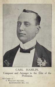 Portret van Carl Hamlin door English Photographer
