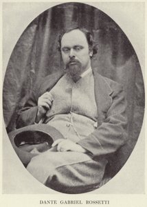 Portret van Dante Gabriel Rossetti door English Photographer