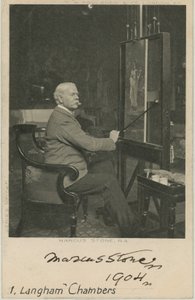 Portret van Marcus Stone door English Photographer