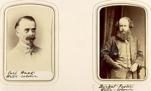 Portretten van Carl Haas en Myles Birket Foster door English Photographer