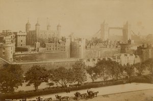 Ansichtkaart met een afbeelding van de Tower of London