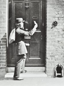 Postbode in King William Walk, Greenwich, 1885