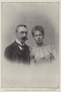 Prins Ernst van Hohenlohe-Langenburg en Prinses Alexandra van Saksen-Coburg-Gotha door English Photographer