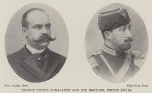 Prins Victor Bonaparte en zijn broer, Prins Louis door English Photographer