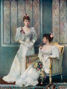 Prinses Victoria van Wales en prinses Charles van Denemarken door English Photographer