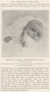 Prinses Yolanda Marguerite van Italië, geboren op 1 juni 1901
