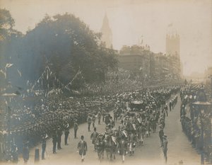 Processie voor de kroning van koning Edward VII
