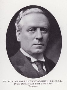 Prominente Mannen van Londen: Rt Hon Herbert Henry Asquith door English Photographer