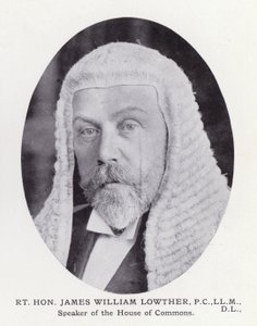 Prominente mannen van Londen: Rt Hon James William Lowther door English Photographer