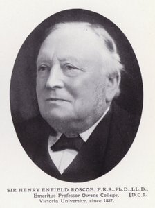 Prominente mannen van Londen: Sir Henry Enfield Roscoe door English Photographer