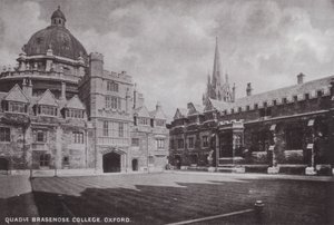 Binnenplaats Brasenose College, Oxford door English Photographer