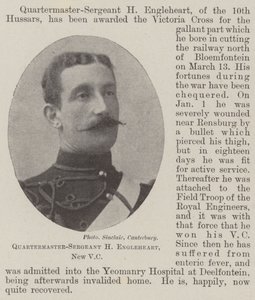 Kwartiermeester-sergeant H Engleheart, nieuwe VC door English Photographer