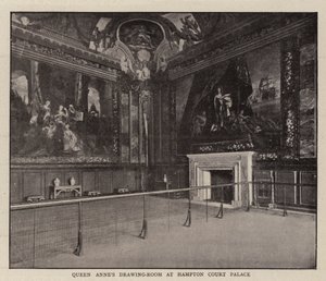 De tekenkamer van koningin Anne in Hampton Court Palace