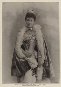 Koningin Maria Cristina, regentes van Spanje