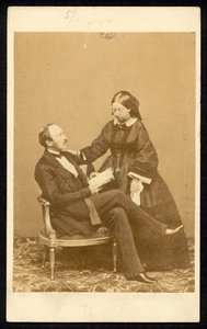 Koningin Victoria en Prins Albert door English Photographer