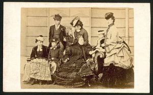 Koningin Victoria en leden van haar familie