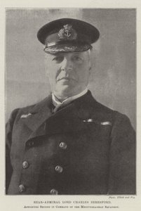 Vice-Admiraal Lord Charles Beresford, benoemd tot Tweede in Bevel van het Middellandse Zee Eskader door English Photographer