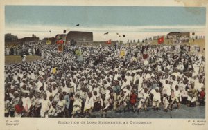Ontvangst van Lord Kitchener, in Omdurman, ca. 1898 door English Photographer