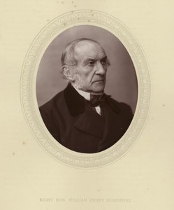 Rechtse Eerwaarde William Ewart Gladstone door English Photographer