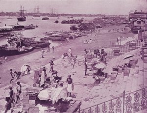 Hooghly Rivier, Calcutta door English Photographer