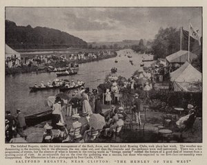 Saltford Regatta, nabij Clifton, de Henley van het Westen door English Photographer