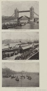 Scènes bij de opening van de Tower Bridge