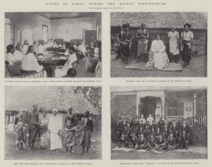 Scènes in Samoa tijdens de recente onrusten door English Photographer