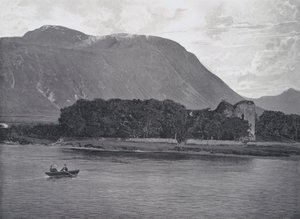 Schotland: Ruïnes van Inverlochy Kasteel, Ben Nevis door English Photographer