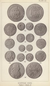 Schotse munten, Charles I, Charles II