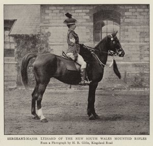 Sergeant-Majoor Lydiard van de New South Wales Mounted Rifles