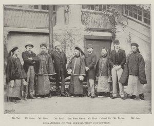 Ondertekenaars van de Sikkim-Tibet Conventie