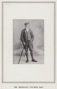 Sir Archdale Palmer, Baronet door English Photographer