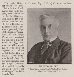 Sir Edward Fry door English Photographer