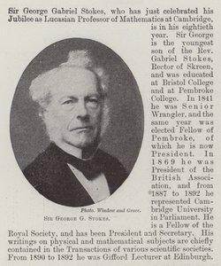 Sir George G Stokes door English Photographer
