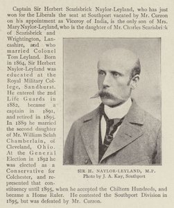Sir H Naylor Leyland, MP door English Photographer