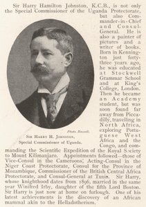 Sir Harry H Johnston, Speciale Commissaris van Oeganda door English Photographer