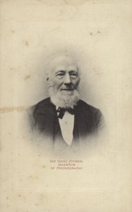 Sir Isaac Pitman (1813-1897), Engelse uitvinder van Pitman-stenografie door English Photographer