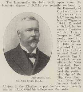 Sir John Scott, DCL door English Photographer