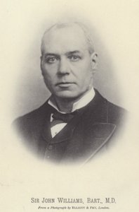 Sir John Williams, baronet, MD (z/w foto)