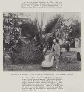 Sir Robert B Llewelyn, KCMG, de nieuwe gouverneur van de Windward-eilanden door English Photographer