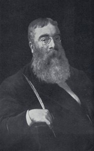 Sir Walter Besant (zw/w foto) door English Photographer