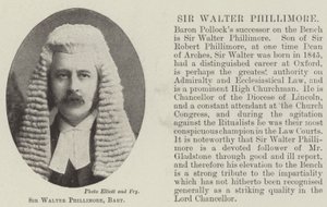 Sir Walter Phillimore, Baronet door English Photographer