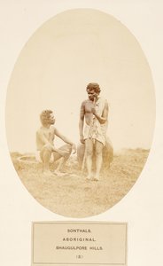 Sonthals, Aboriginal, Bhaugulpore Heuvels, uit Het Volk van India, door J. Forbes Watson, gepubliceerd 1868 door English Photographer