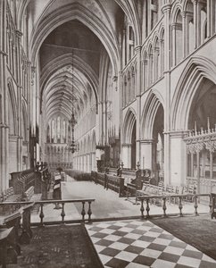 Southwark Kathedraal, het Koor en Schip, kijkend naar het westen door English Photographer