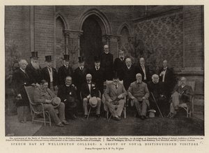 Speech Day op Wellington College, een groep koninklijke vooraanstaande bezoekers